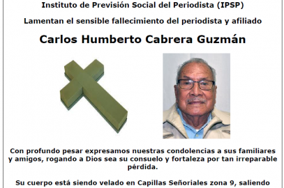Nota de Duelo: Carlos Humberto Cabrera Guzmán