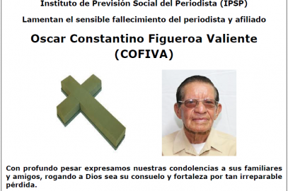 Fallece afiliado Oscar Constantino Figueroa Valiente