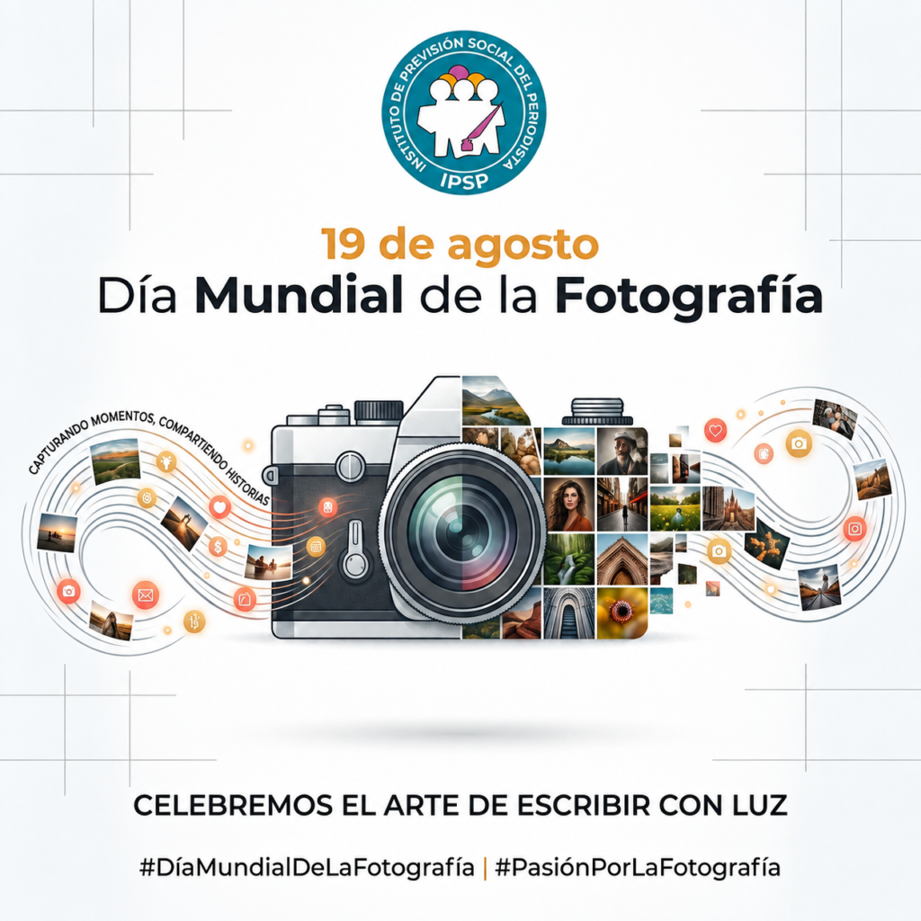 Una imagen puede capturar un instante, preservar una memoria y contar una historia. En el Día Mundial de la Fotografía, el IPSP reconoce el trabajo de quienes, a través de su lente, documentan la realidad y contribuyen a construir la memoria colectiva.