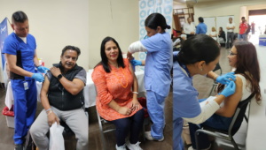 Afiliados del IPSP reciben la vacuna contra la influenza durante la 6.ª Jornada de Vacunación, una iniciativa orientada a fortalecer la prevención y el cuidado de la salud de los periodistas y sus familias.